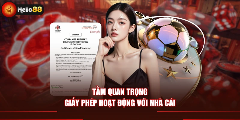 Tầm quan trọng giấy phép hoạt động với nhà cái